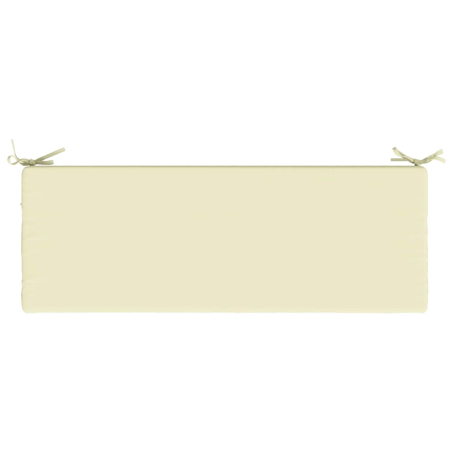 2-Piece Bench Cushions SOEST 2 pcs 100% Polyester Cream