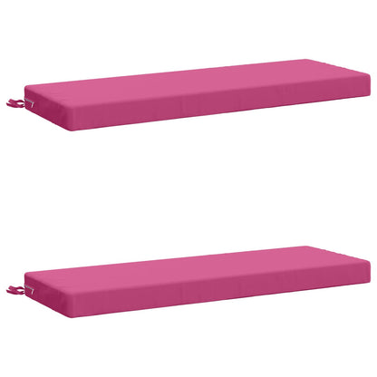 2-Piece Bench Cushions SOEST 2 pcs 100% Polyester Pink