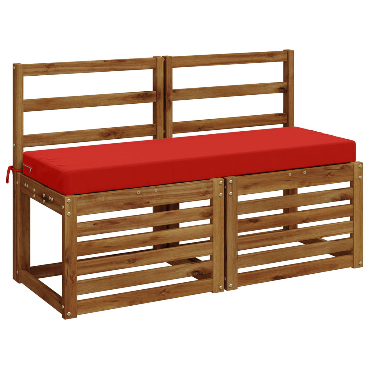 Bench Cushion SOEST 100% Polyester Red 120 x 40 x 8 cm
