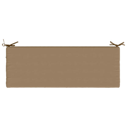 2-Piece Bench Cushions SOEST 2 pcs 100% Polyester Taupe