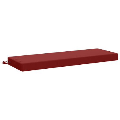 2-Piece Bench Cushions SOEST 2 pcs 100% Polyester Wine Red