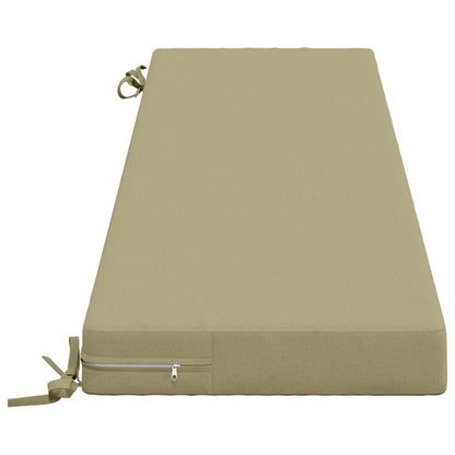 Bench Cushion SOEST 100% Polyester Light Green 140 x 40 x 8 cm