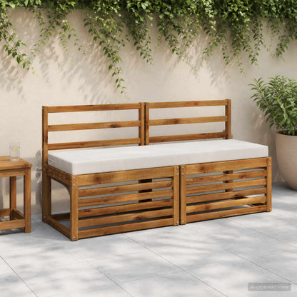2-Piece Bench Cushions SOEST 2 pcs 100% Polyester White