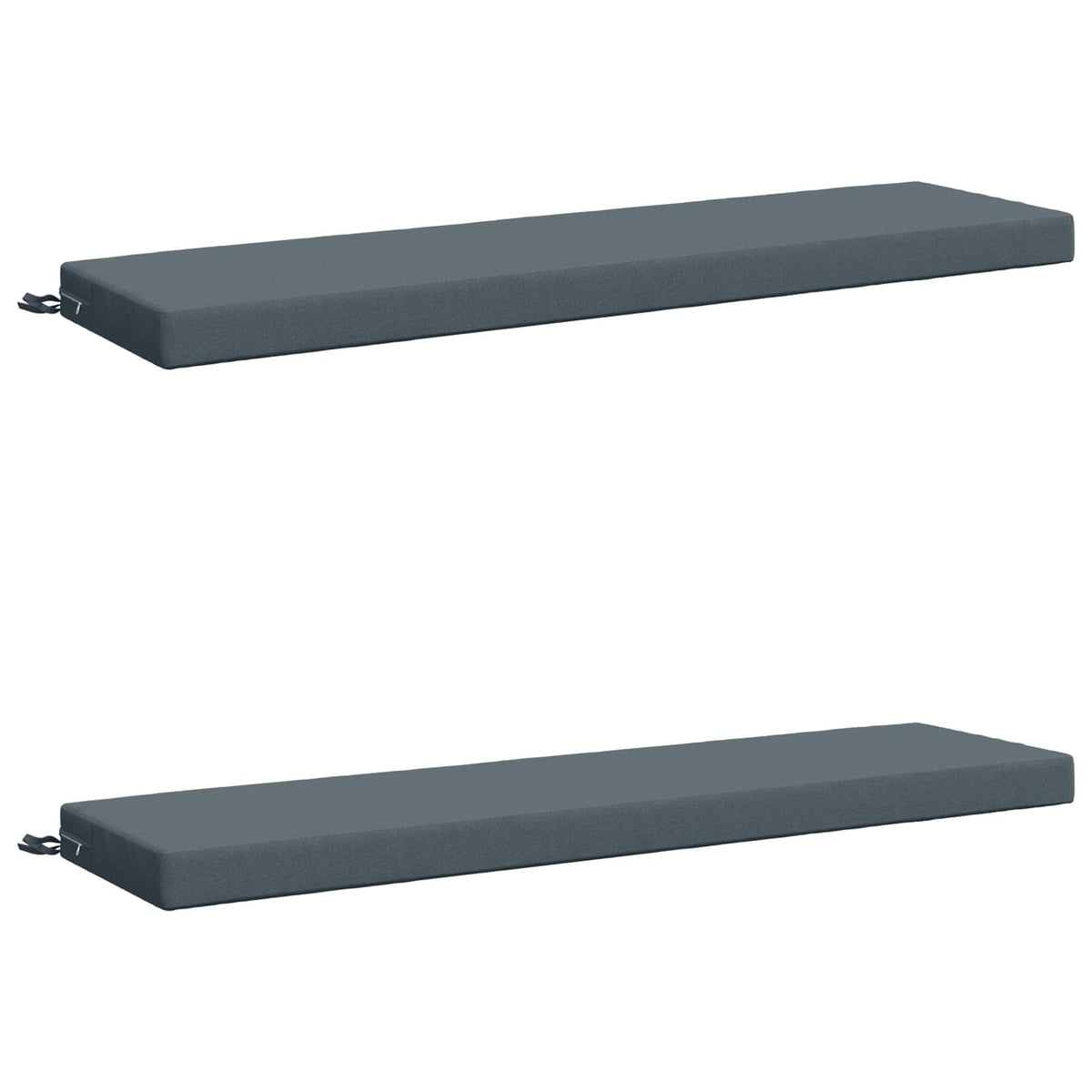 2-Piece Bench Cushions SOEST 2 pcs 100% Polyester Blue
