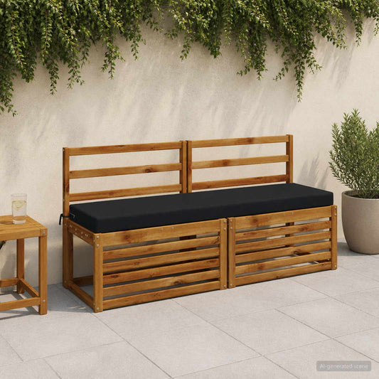 Bench Cushion SOEST 100% Polyester Dark Blue 150 x 40 x 8 cm