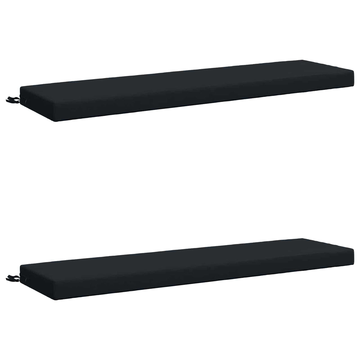 2-Piece Bench Cushions SOEST 2 pcs 100% Polyester Dark Blue