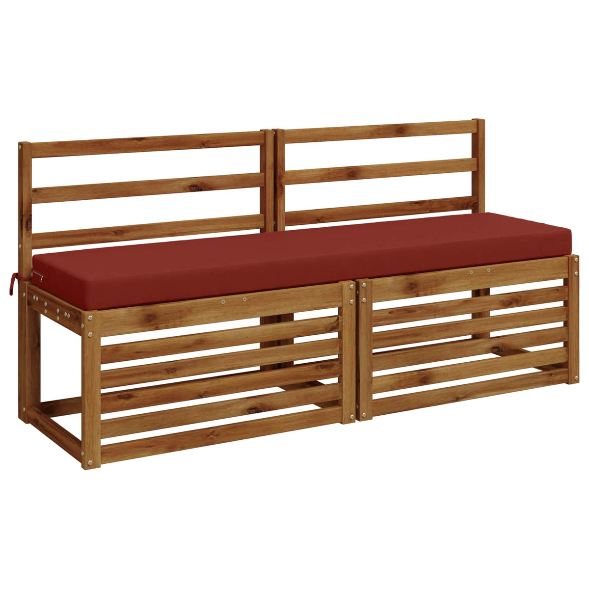 Bench Cushion SOEST 100% Polyester Red 140 x 40 x 8 cm