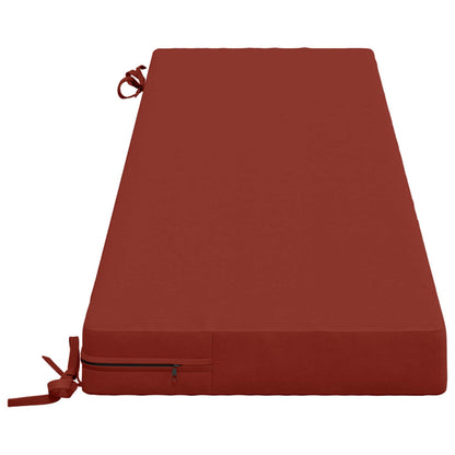 Bench Cushion SOEST 100% Polyester Red 140 x 40 x 8 cm