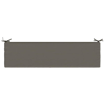 2-Piece Bench Cushions SOEST 2 pcs 100% Polyester Grey