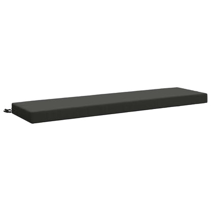 Bench Cushion SOEST 100% Polyester Anthracite 140 x 40 x 8 cm