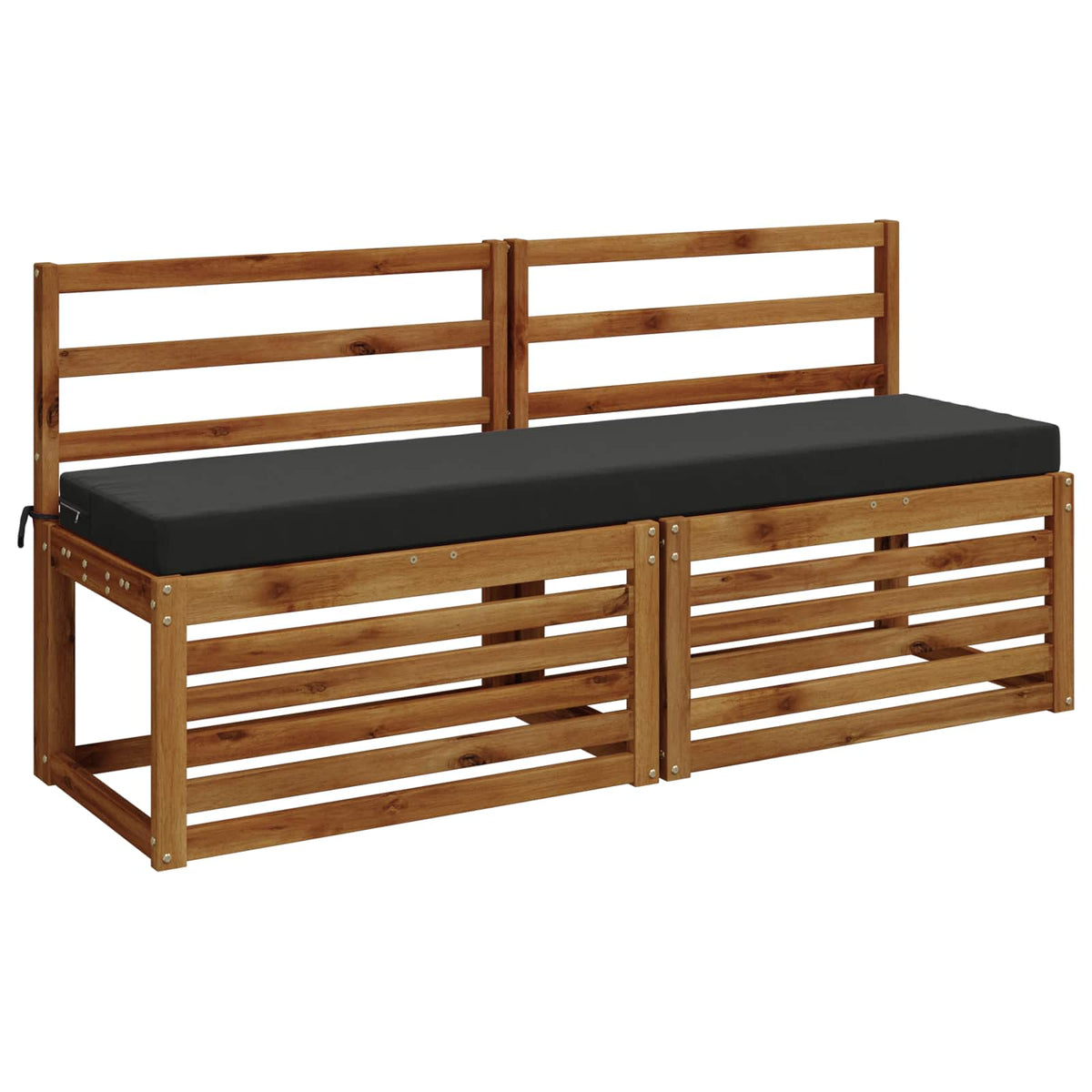 Bench Cushion SOEST 100% Polyester Anthracite 140 x 40 x 8 cm