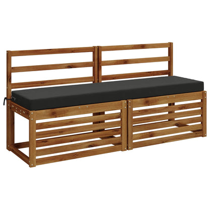 Bench Cushion SOEST 100% Polyester Anthracite 140 x 40 x 8 cm