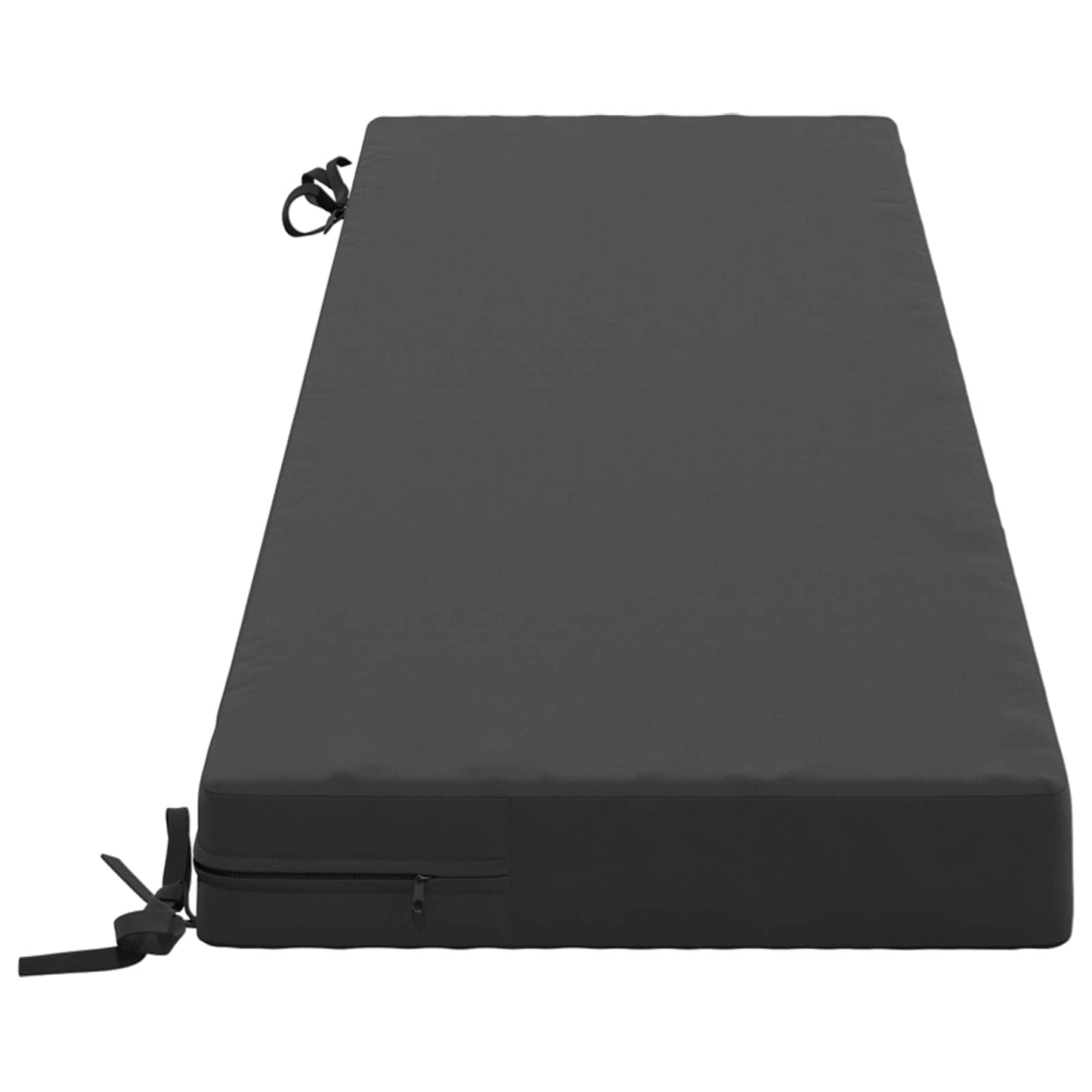Bench Cushion SOEST 100% Polyester Anthracite 140 x 40 x 8 cm