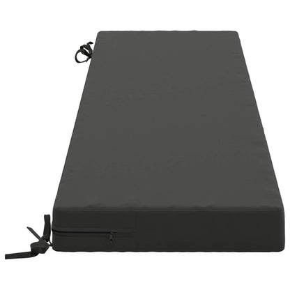 Bench Cushion SOEST 100% Polyester Anthracite 140 x 40 x 8 cm