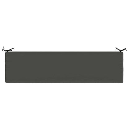 Bench Cushion SOEST 100% Polyester Anthracite 140 x 40 x 8 cm