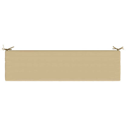 Bench Cushion SOEST 100% Polyester Beige 140 x 40 x 8 cm