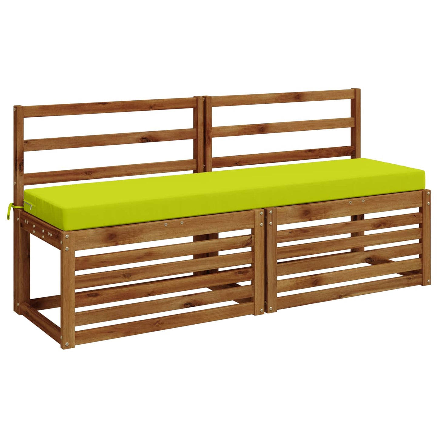 Bench Cushion SOEST 100% Polyester Bright Green 140 x 40 x 8 cm