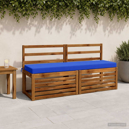 2-Piece Bench Cushions SOEST 2 pcs 100% Polyester Royal Blue