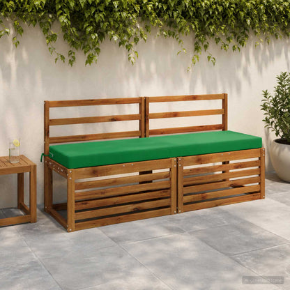 2-Piece Bench Cushions SOEST 2 pcs 100% Polyester Green