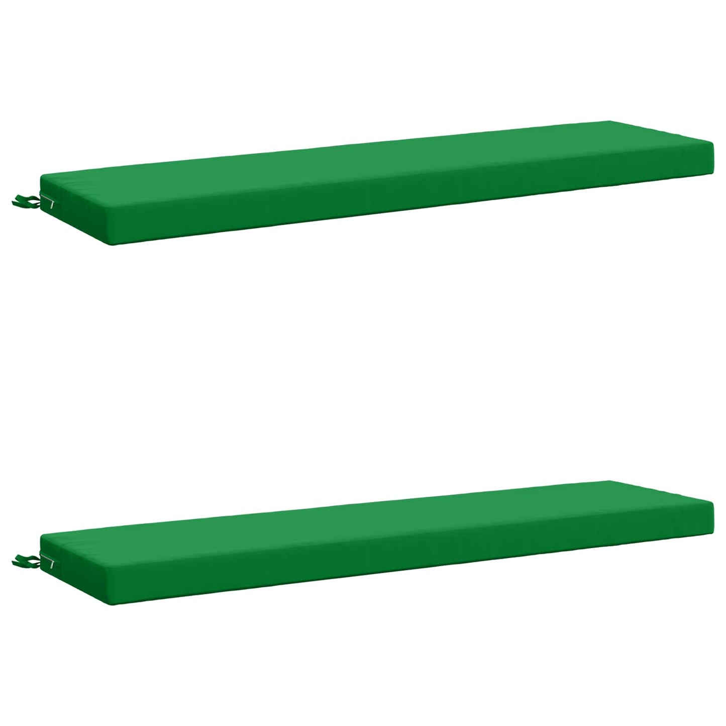 2-Piece Bench Cushions SOEST 2 pcs 100% Polyester Green