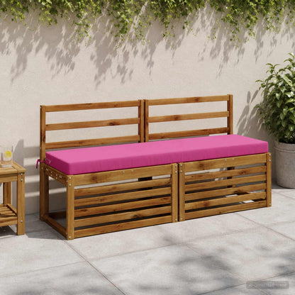 2-Piece Bench Cushions SOEST 2 pcs 100% Polyester Pink