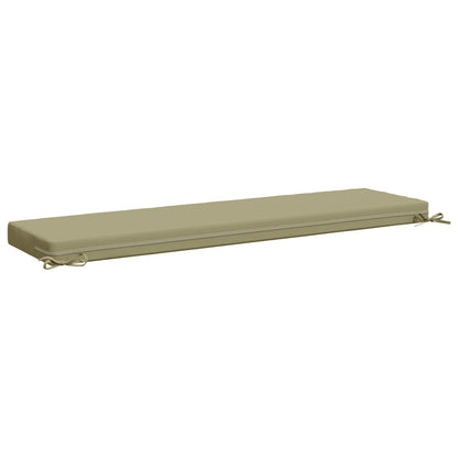 2-Piece Bench Cushions SOEST 2 pcs 100% Polyester Light Green