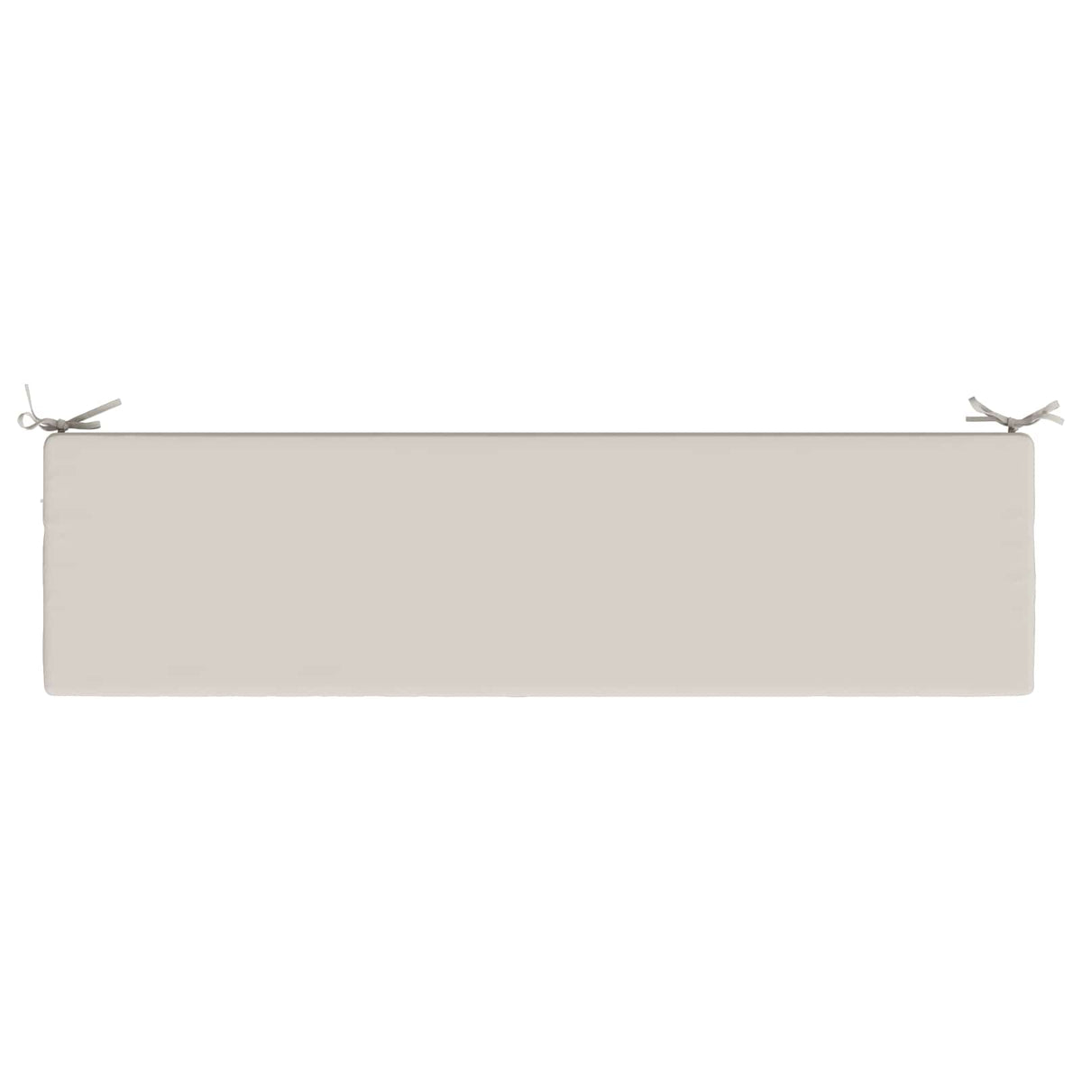 Bench Cushion SOEST 100% Polyester White 150 x 40 x 8 cm