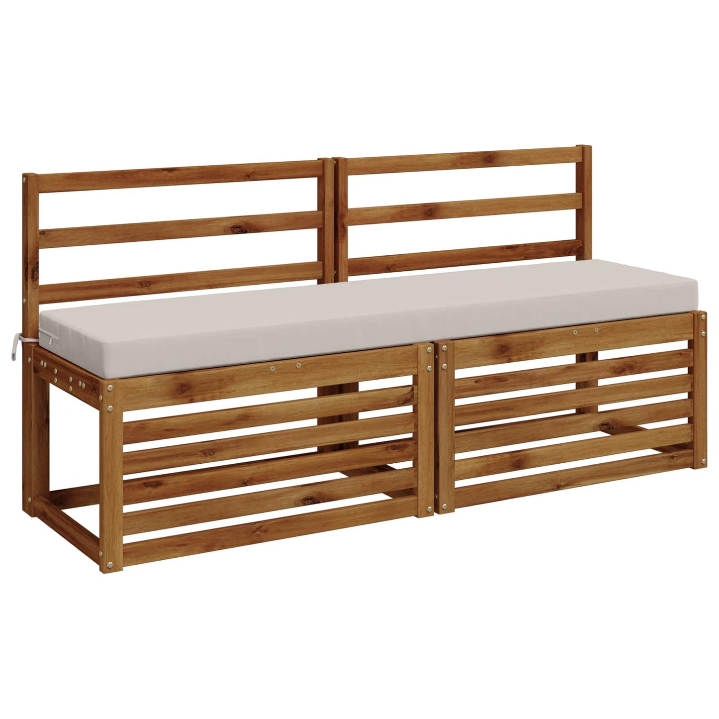 2-Piece Bench Cushions SOEST 2 pcs 100% Polyester White