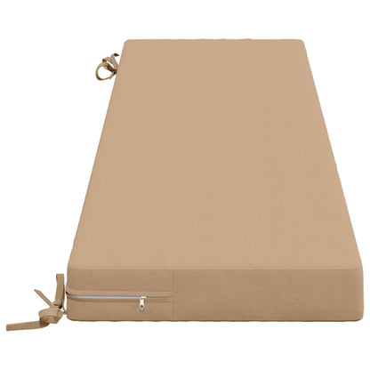 2-Piece Bench Cushions SOEST 2 pcs 100% Polyester Sand
