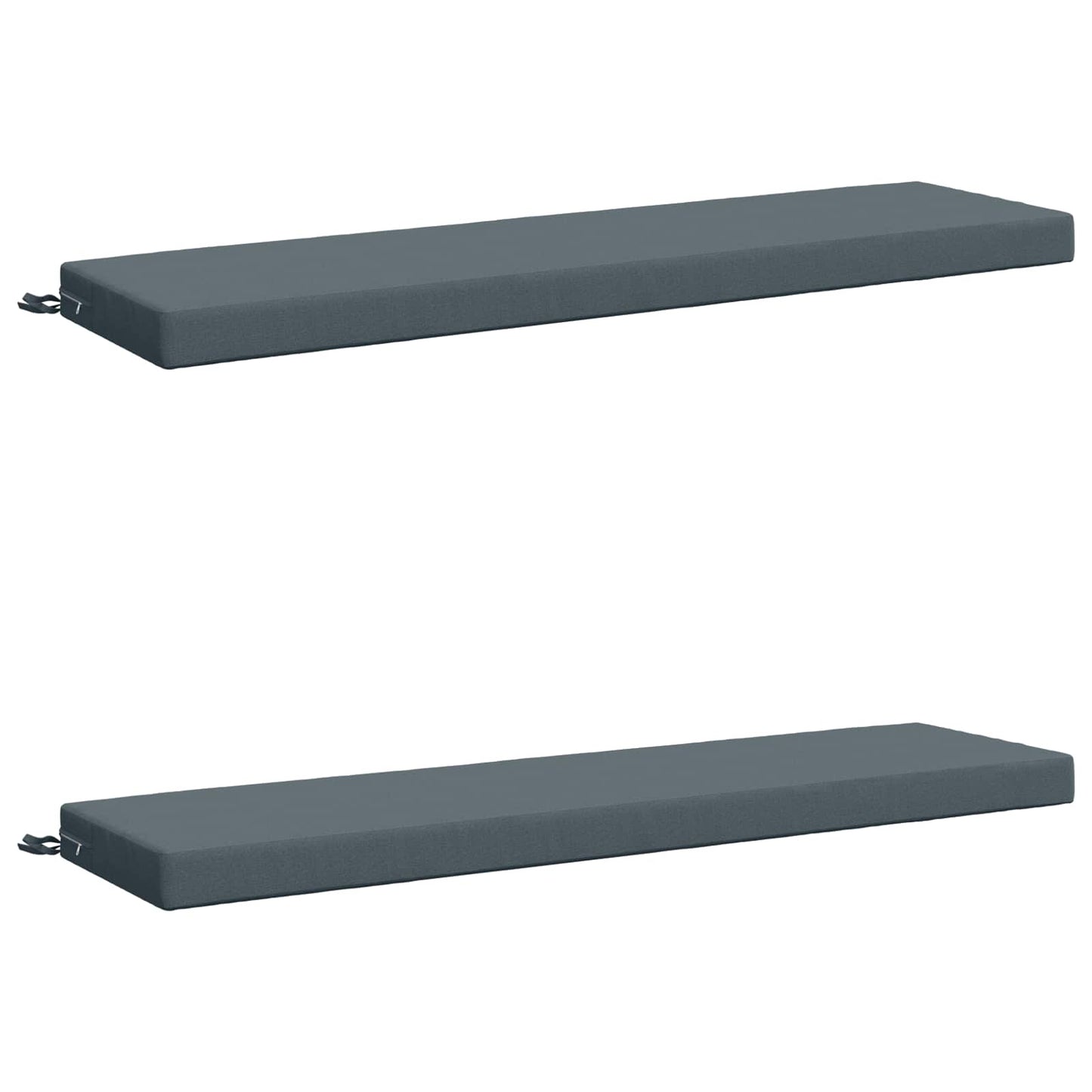 2-Piece Bench Cushions SOEST 2 pcs 100% Polyester Blue
