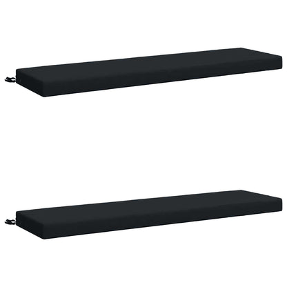 2-Piece Bench Cushions SOEST 2 pcs 100% Polyester Dark Blue