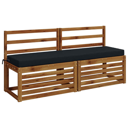 2-Piece Bench Cushions SOEST 2 pcs 100% Polyester Dark Blue