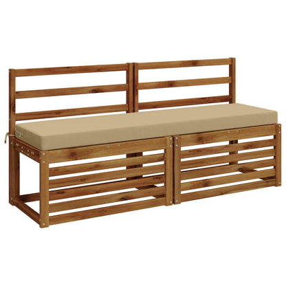 Bench Cushion SOEST 100% Polyester Beige 150 x 40 x 8 cm
