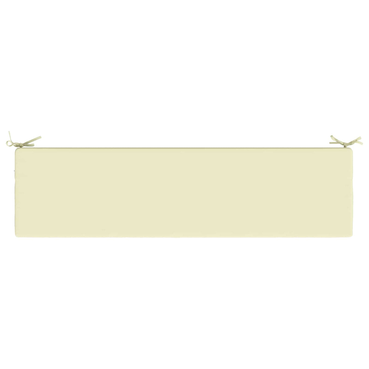 2-Piece Bench Cushions SOEST 2 pcs 100% Polyester Cream