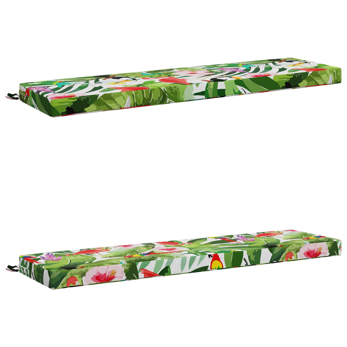 2-Piece Bench Cushions SOEST 2 pcs 100% Polyester Multicolour