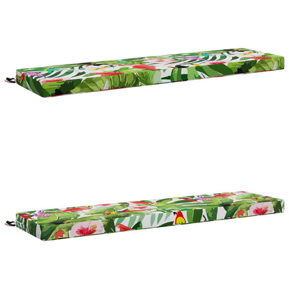 2-Piece Bench Cushions SOEST 2 pcs 100% Polyester Multicolour