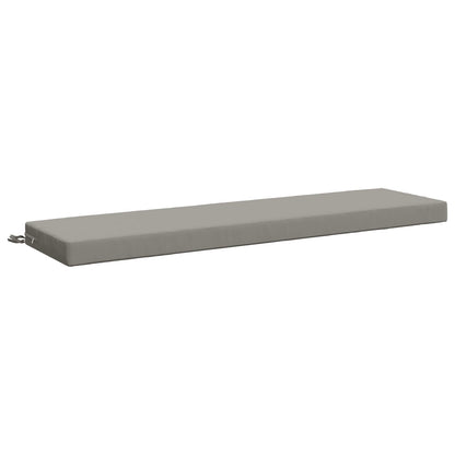 Bench Cushion SOEST 100% Polyester Grey 150 x 40 x 8 cm