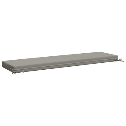 Bench Cushion SOEST 100% Polyester Grey 150 x 40 x 8 cm