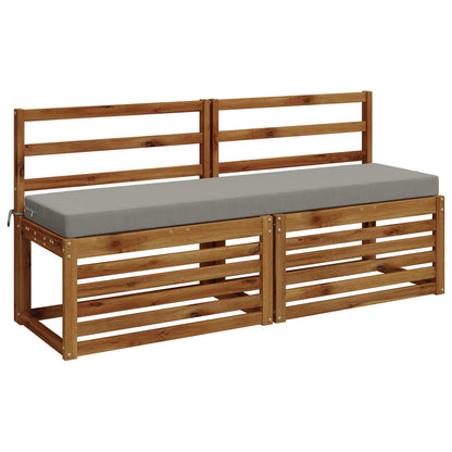 Bench Cushion SOEST 100% Polyester Grey 150 x 40 x 8 cm