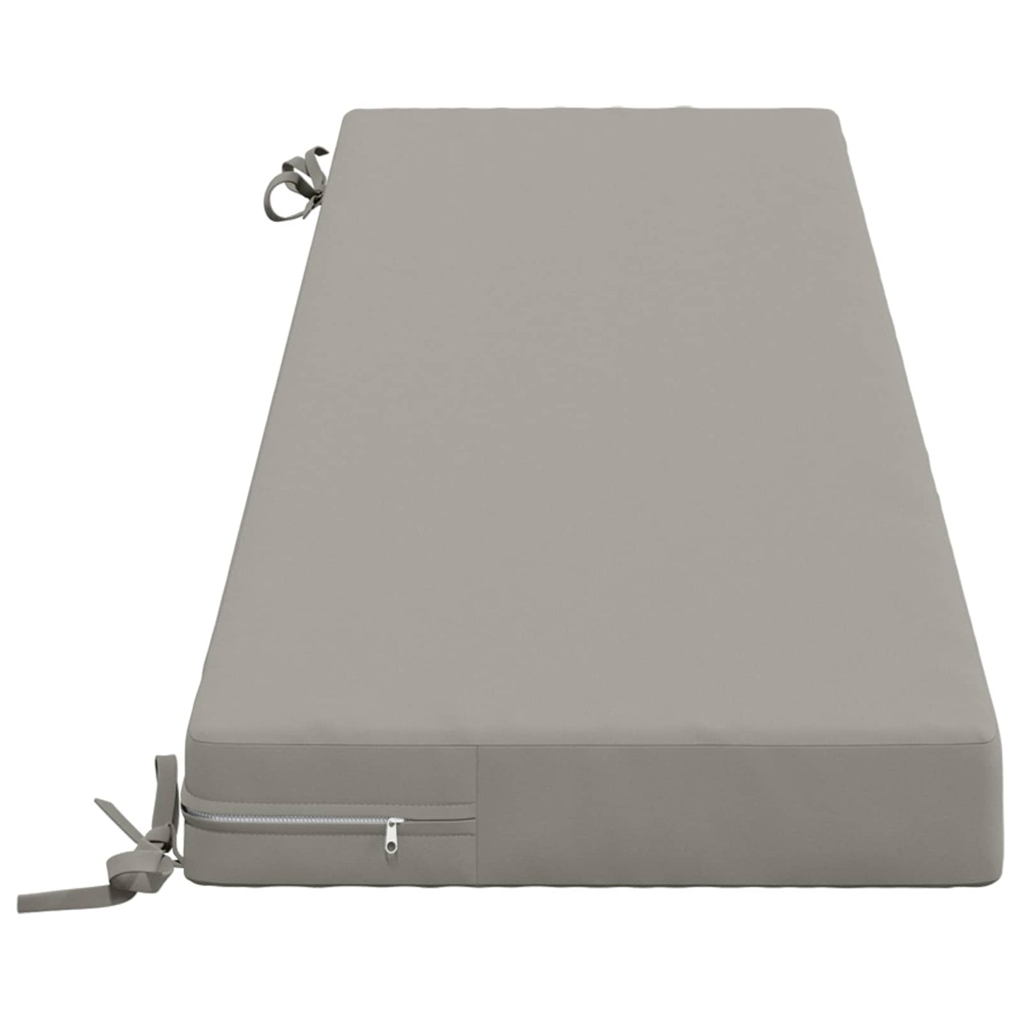 Bench Cushion SOEST 100% Polyester Grey 150 x 40 x 8 cm