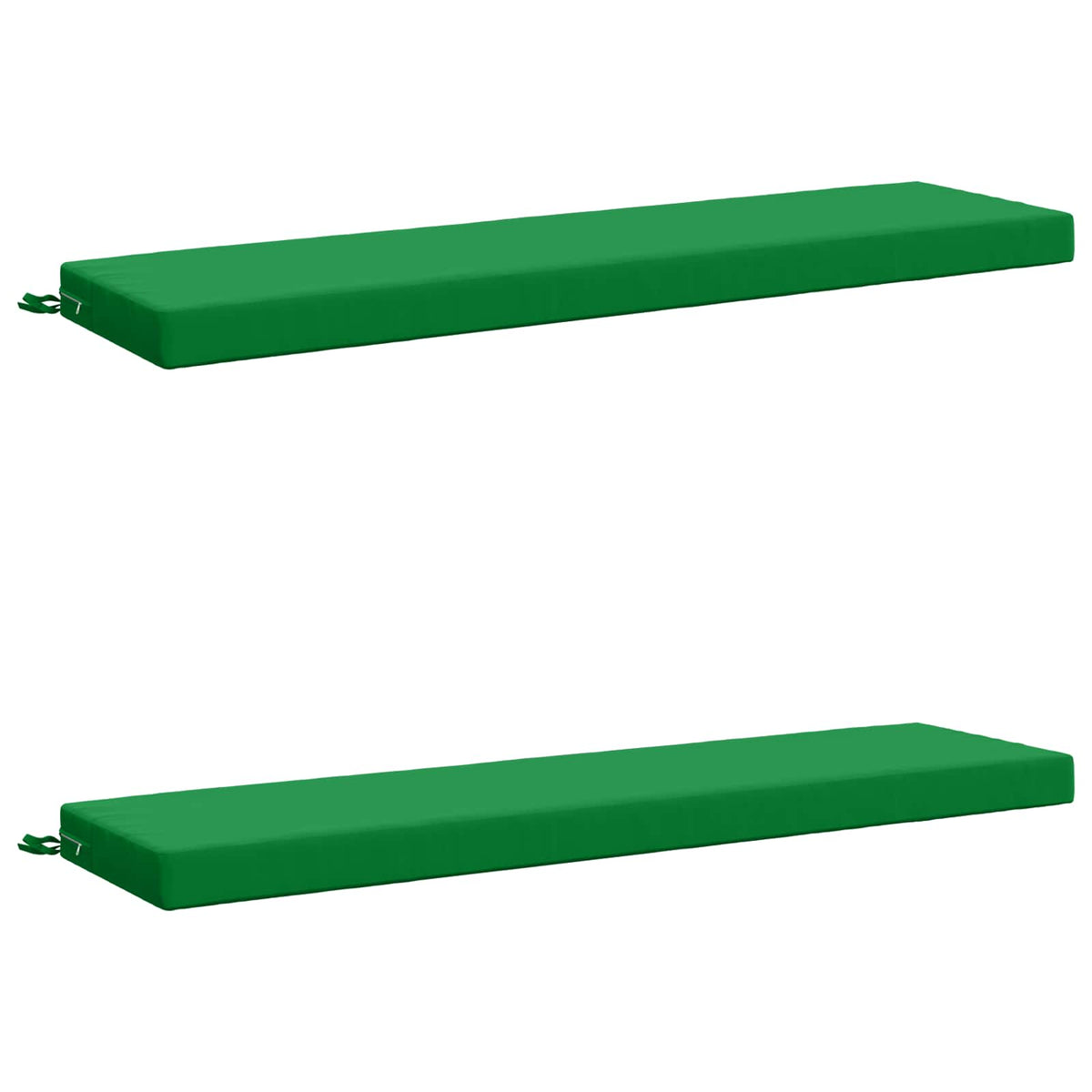 2-Piece Bench Cushions SOEST 2 pcs 100% Polyester Green