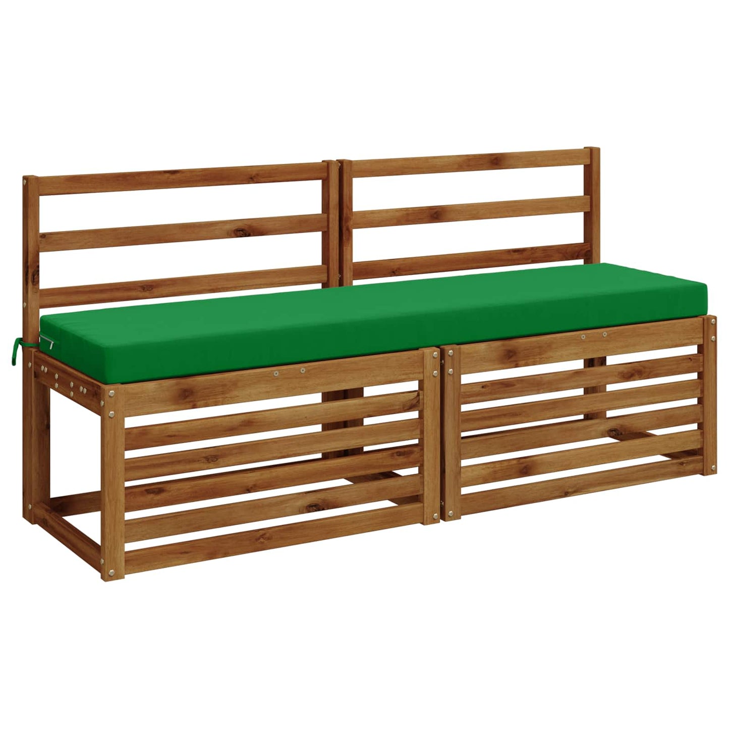 2-Piece Bench Cushions SOEST 2 pcs 100% Polyester Green
