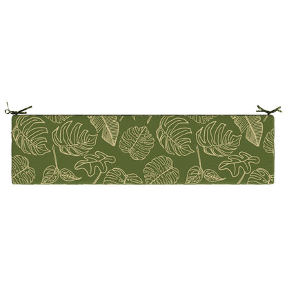 Bench Cushion SOEST 100% Polyester Leaf Design 150 x 40 x 8 cm