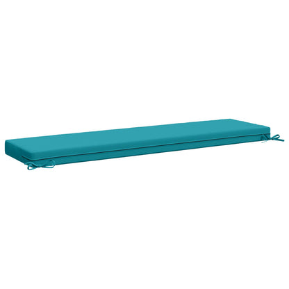 2-Piece Bench Cushions SOEST 2 pcs 100% Polyester Turquoise