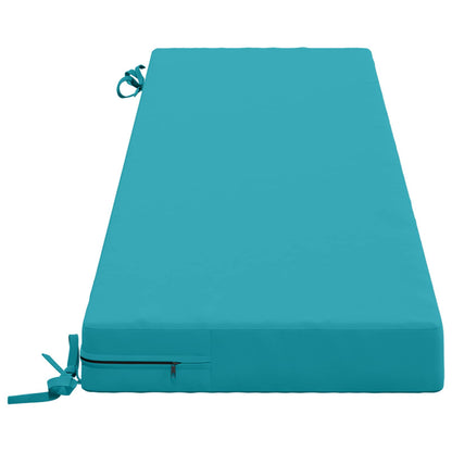 2-Piece Bench Cushions SOEST 2 pcs 100% Polyester Turquoise