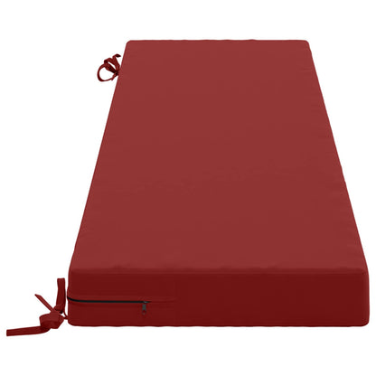 2-Piece Bench Cushions SOEST 2 pcs 100% Polyester Wine Red