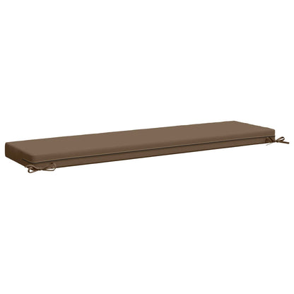 2-Piece Bench Cushions SOEST 2 pcs 100% Polyester Taupe