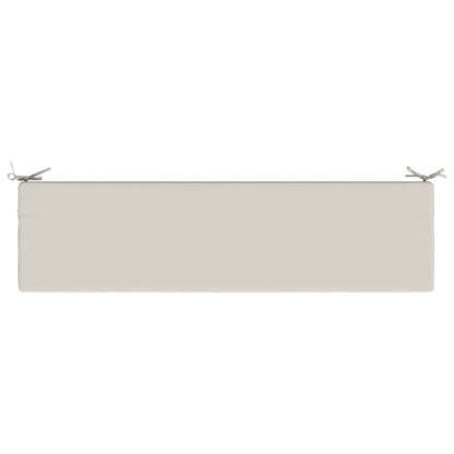 Bench Cushion SOEST 100% Polyester White 160 x 40 x 8 cm