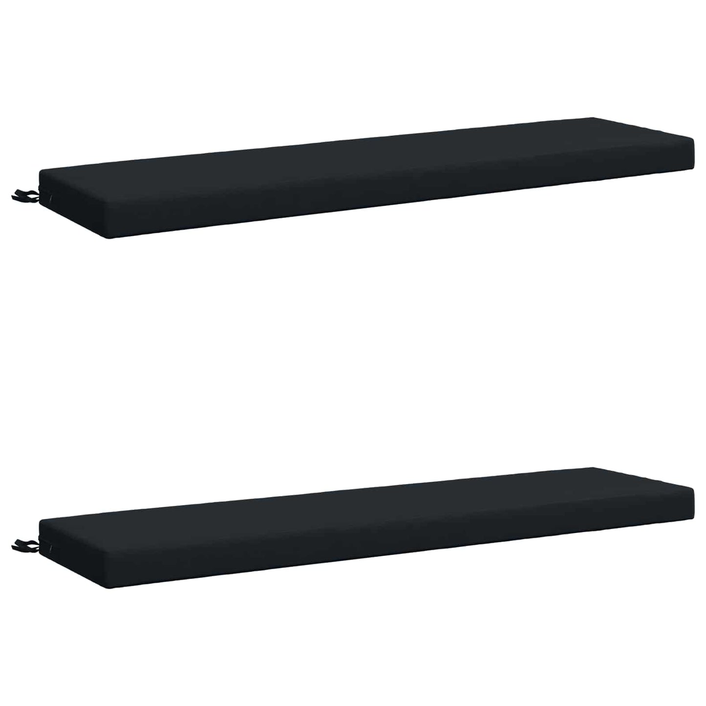 2-Piece Bench Cushions SOEST 2 pcs 100% Polyester Dark Blue