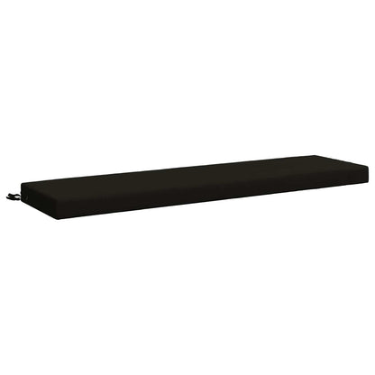 2-Piece Bench Cushions SOEST 2 pcs 100% Polyester Black